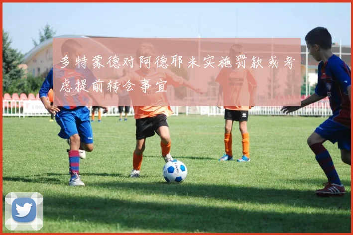 多特蒙德对阿德耶米实施罚款或考虑提前转会事宜